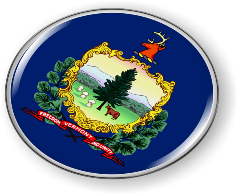 Vermont - State Flag Emblem